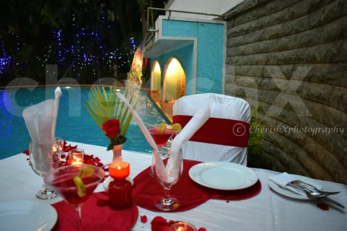 Table for 2 at the Poolside for a Romantic Dinner in Koramangala