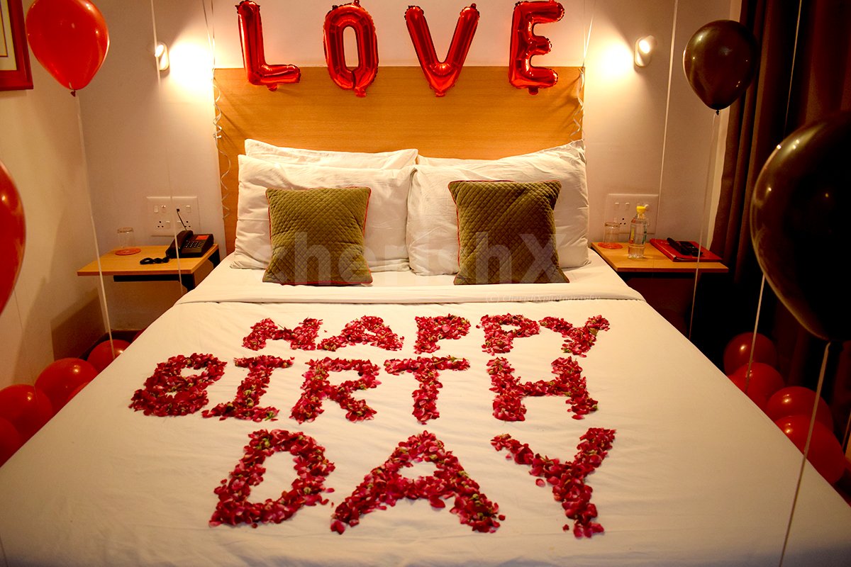 Gift this loving Happy Birthday Romantic Room Decoration and make it a special time for the both of you!