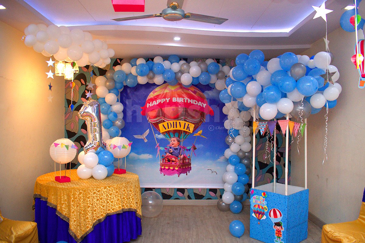 Hot Air Parachute Themed Decor For Kids in Delhi NCR, Bangalore