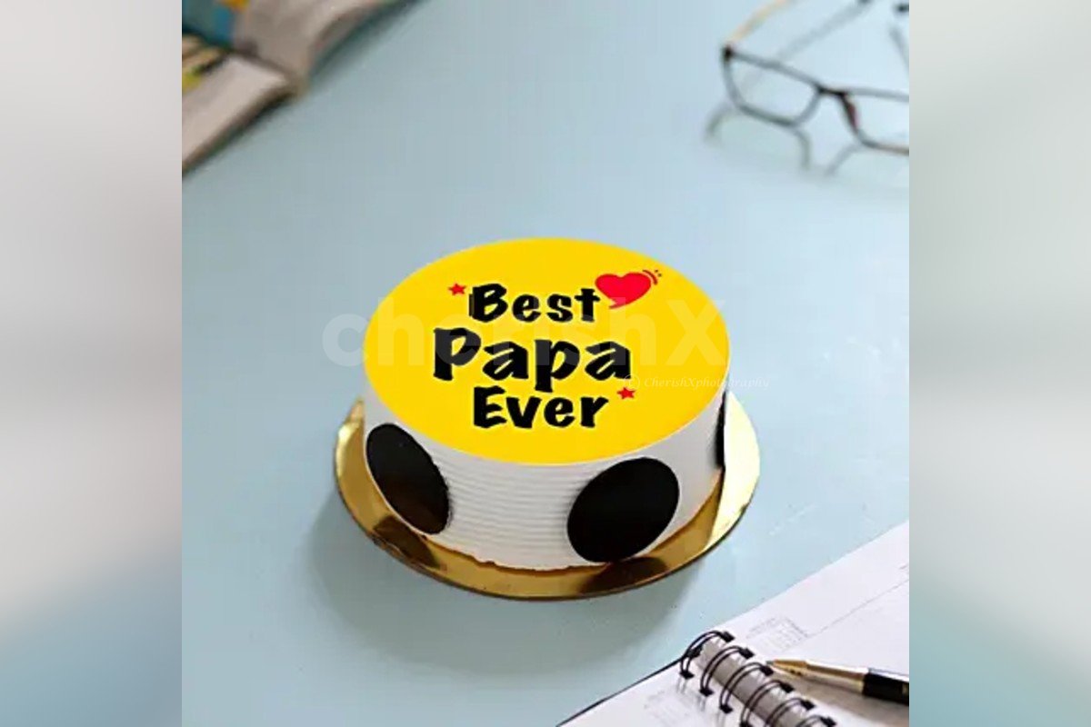 Best papa ever photo cake for Fathers Day delivered at your home