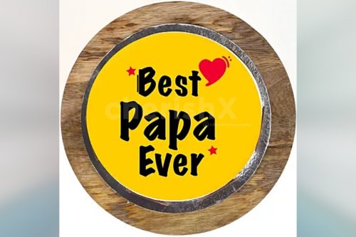 Best papa ever photo cake for Fathers Day by cherishx