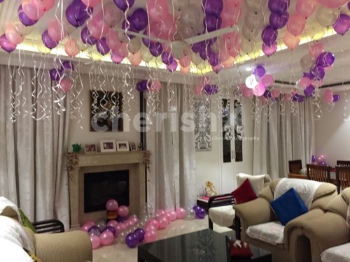 Anniversary special balloon surprise decoration