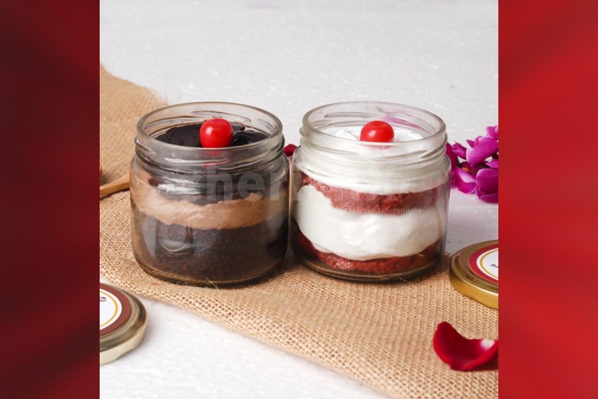 Order Choco Truffle Jar Cakes (2Jars) Online From Kawaii Cakes-Online Cake  Delivery,Chennai