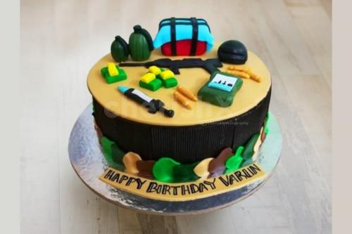 Gurugram Special: PUBG Gamer #1 Birthday Cake Online Delivery in Gurugram