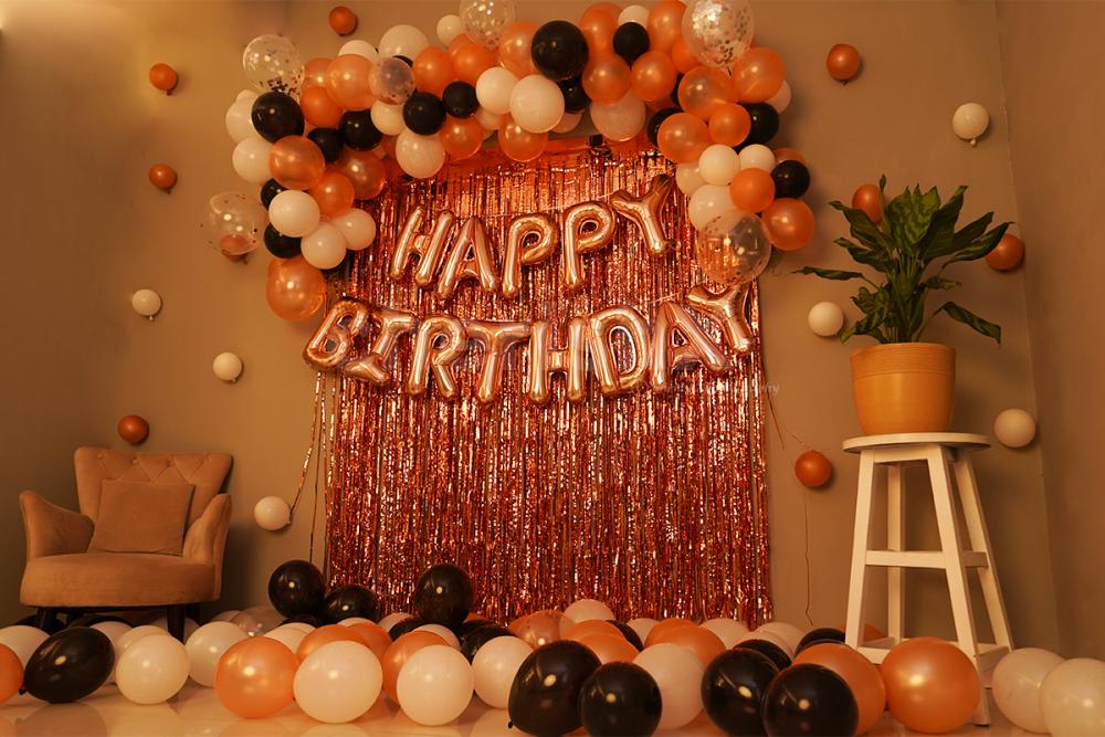Rose Gold Theme Birthday Decoration for your Wife's, Girlfriend's or Daughter's birthday.