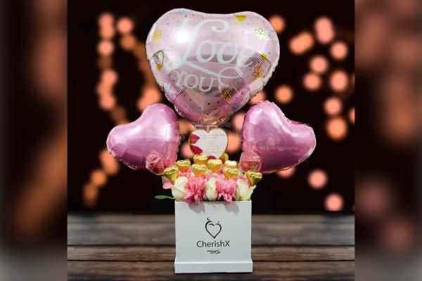 Wish your love Rose Day with CherishX's Pink Colored Rose Day Bucket!
