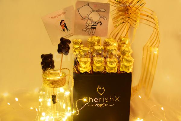 Warm your partner's heart with a loving Hug Day Bucket brought to you by CherishX!