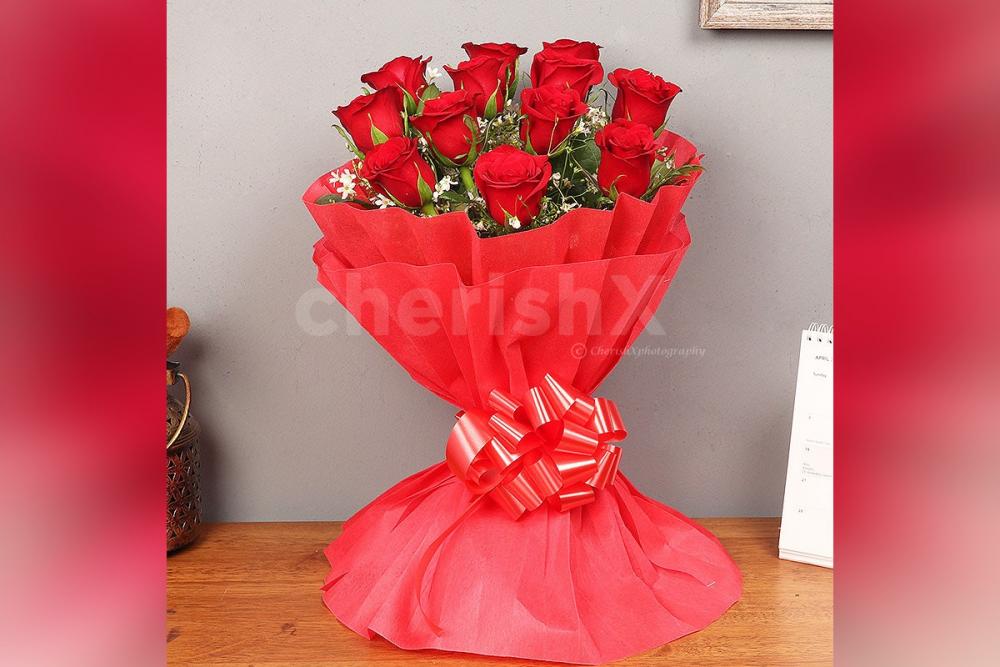 A bouquet or 12 Red Roses to surprise your close ones.