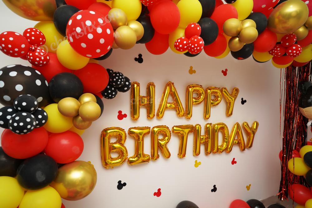 Book CherishX's Mickey Mouse Birthday Theme Decor and have a wonderful Birthday Party for your child!