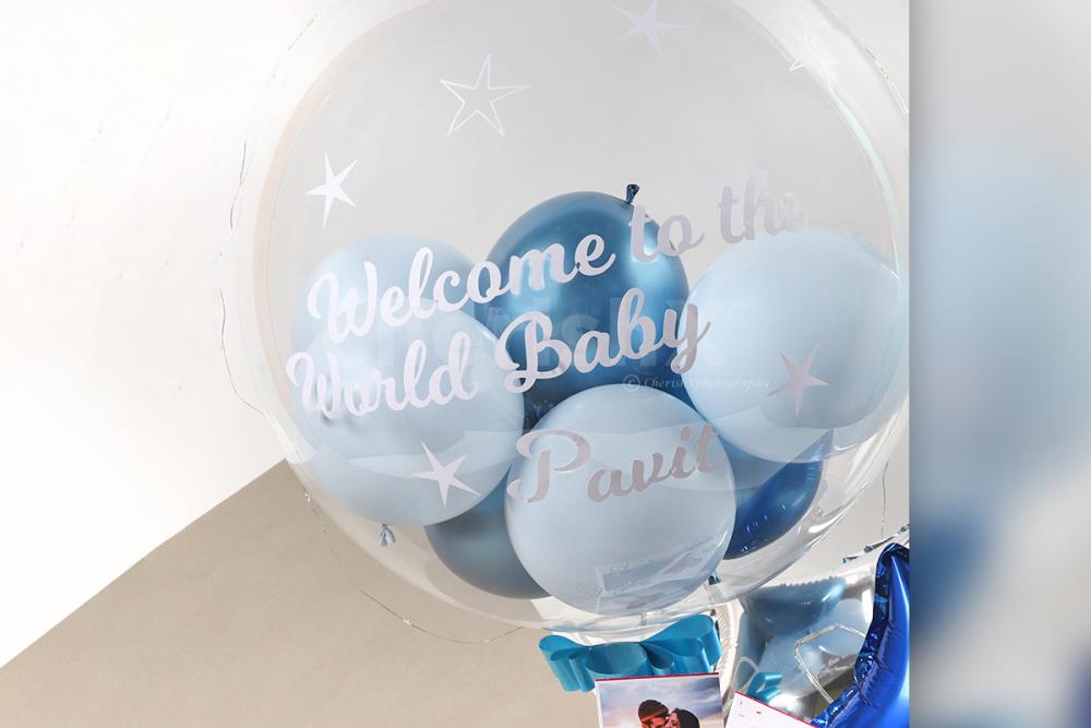 Make the mother-to-be feel special with CherishX's Blue Welcome Baby Bucket!