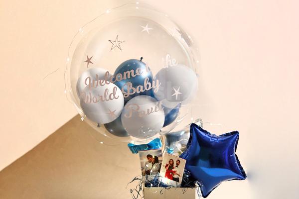 Celebrate your sister's or wife's baby shower with CherishX's fascinating Blue Welcome Baby Bucket!