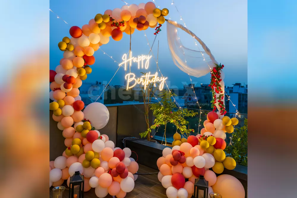 Happy Birthday Neon Lights Decor for a perfect Birthday Party