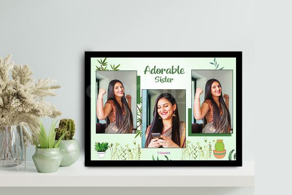An adorable Frame for your sister