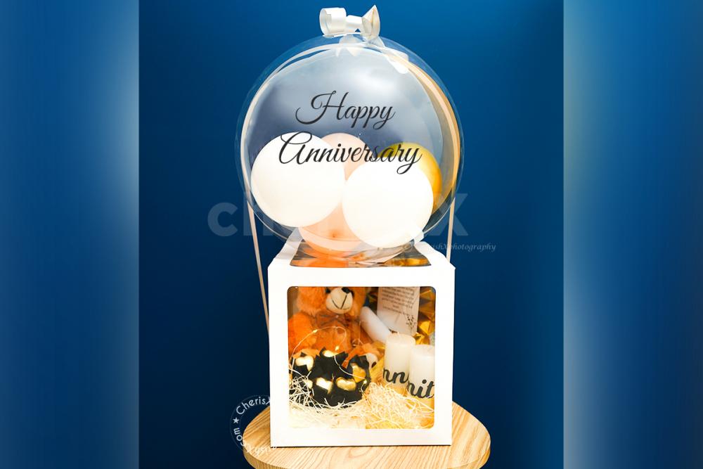 A Magical and Romantic Karwa Chauth Helium Balloon Box by CherishX to surprise your special one!