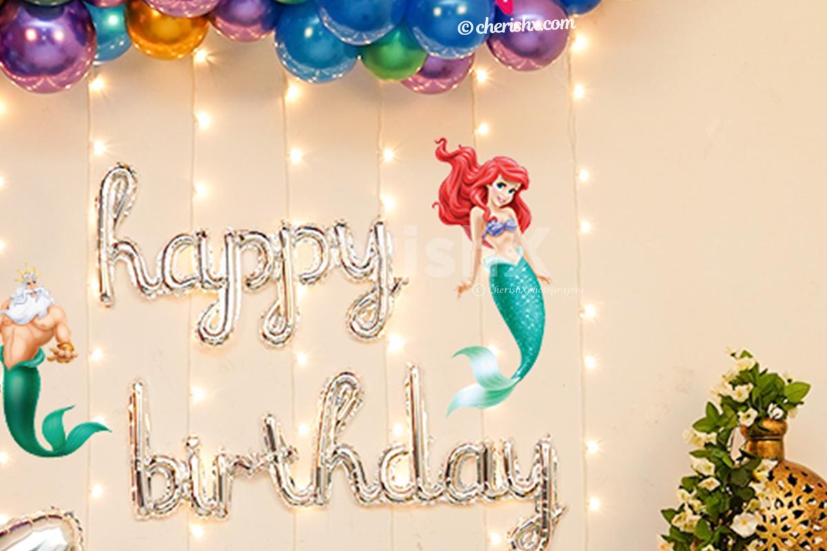 Get a Mermaid Themed Balloon Decor for your Kids 1st Birthday, or any other  milestone birthday in Bangalore