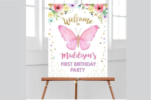 CherishX's Butterfly Theme Decoration for your Grand Baby Celebrations.
