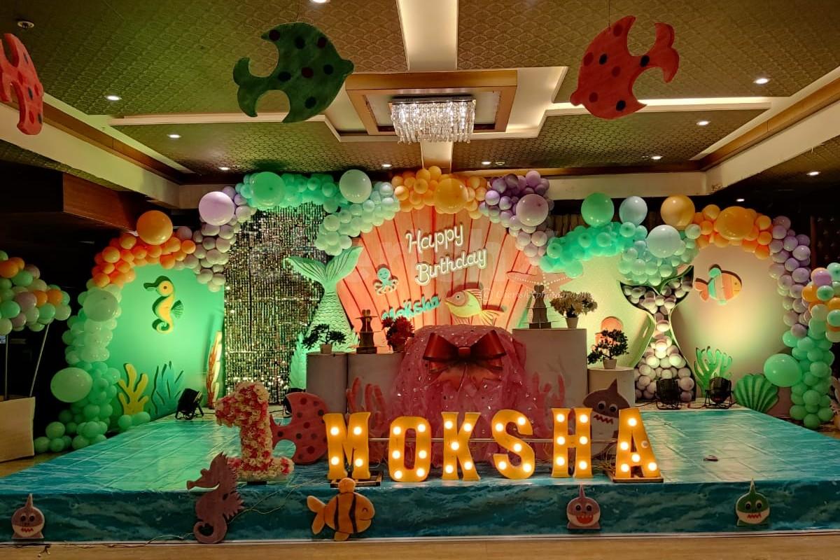 Underwater Theme Birthday Decoration in Hyderabad for your Baby