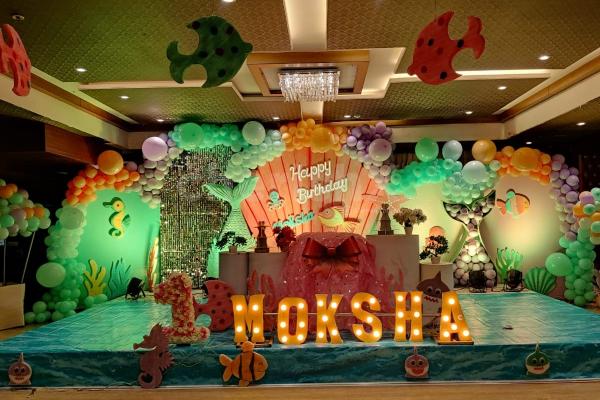 Underwater Theme Birthday Decoration in Hyderabad for your Baby Girl or  Baby Boy's Birthday.