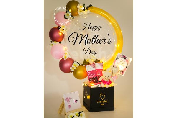 Give a surprise to your Mom with CherishX's Mother's Day BT Balloon Bucket!