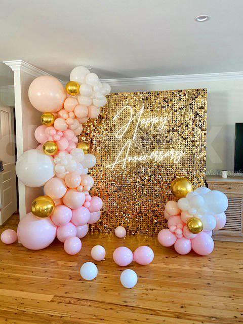 Make your close ones feel special with a Golden Sequin Decor!