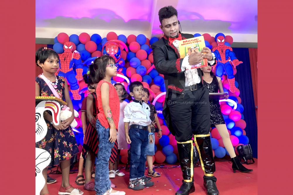 Celebrate your kids birthday in the most awesome way with CherishX's Magic Show Service.