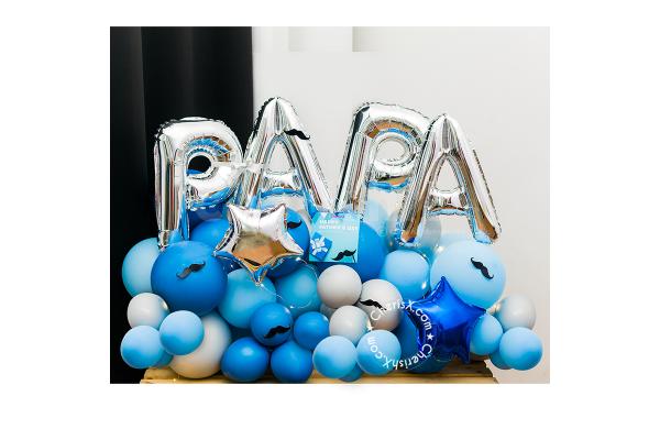 Get your father this gorgeous "PAPA" Balloon Bouquet and celebrate the father's day beautifully!