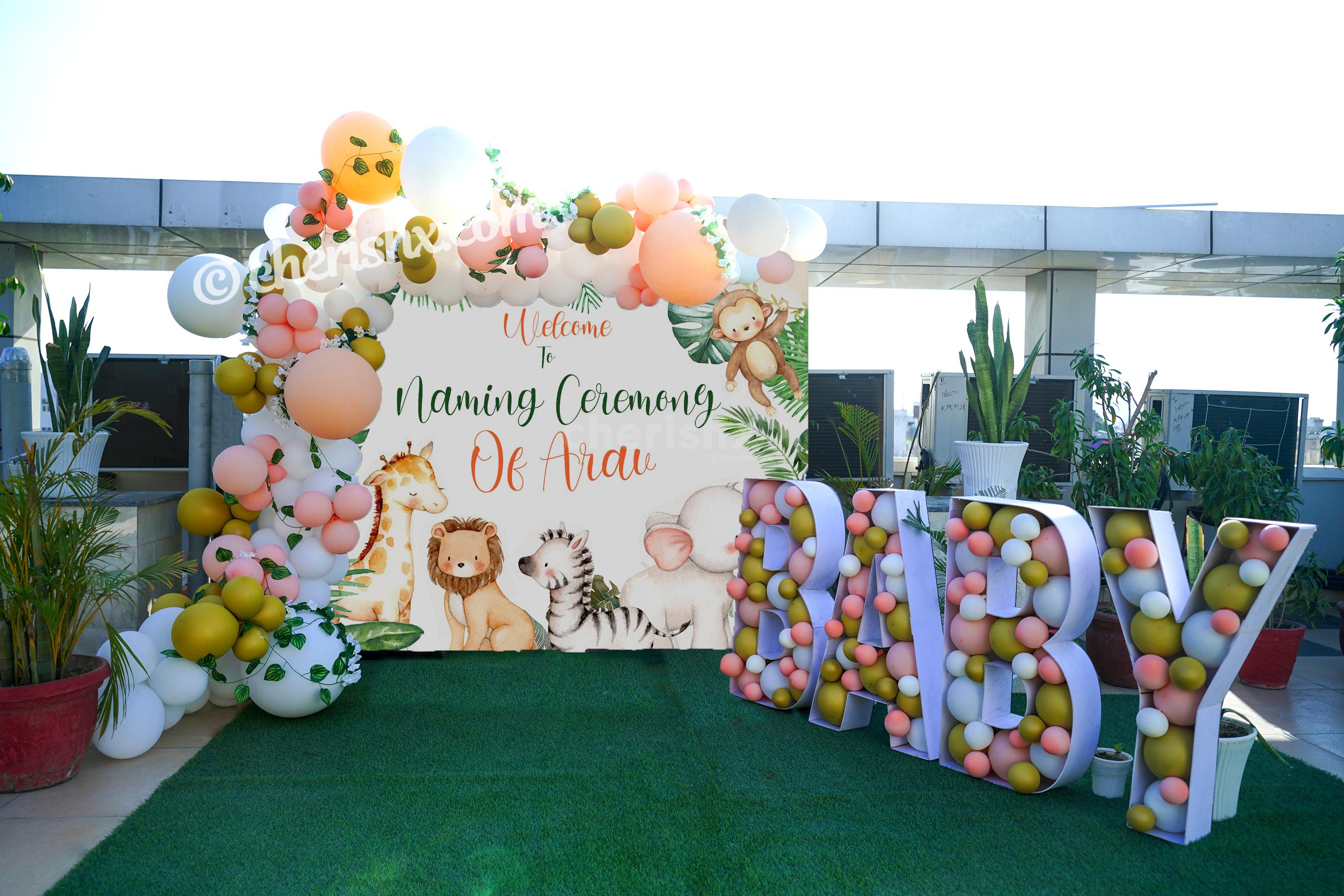 premium-jungle-theme-naming-ceremony-balloon-decor-for-your-child-s