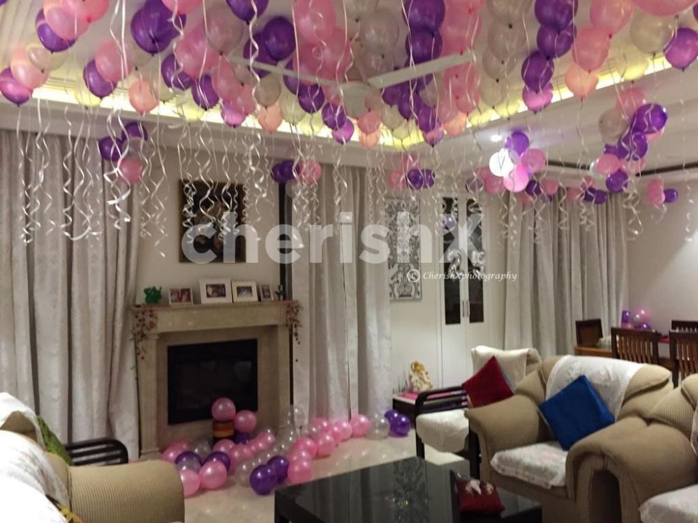Anniversary special balloon surprise at home by Cherishx