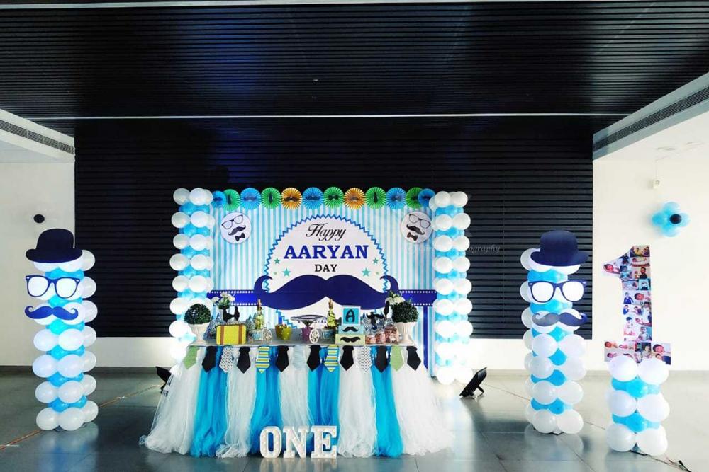 Add elegance to your kid's birthday party by having CherishX's Grand Little Man Theme Decor in Hyderabad!