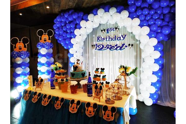 CherishX's Mickey Mouse Theme Decoration for your Grand Baby Celebrations.