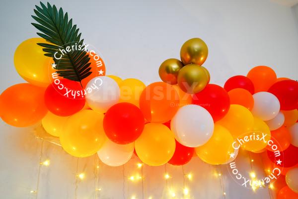 Festive decoration for celebration Ganesh Chaturthi with joy