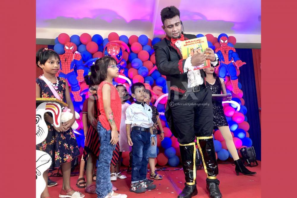 Celebrate your kids birthday in the most awesome way with CherishX's Magic Show Service.