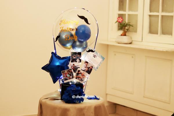 Shower your love upon your loving DAD with this Blue & Gold Father’s Day Bucket!