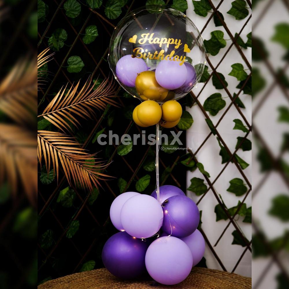 Ballons Violet Pastel