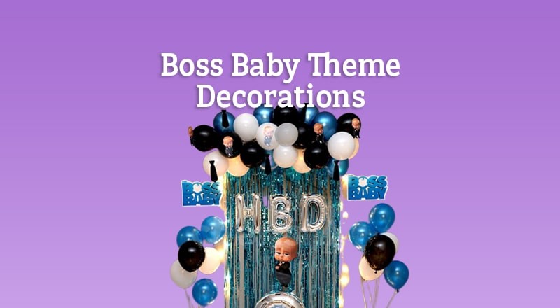 Boss Baby Theme Decorations collection
