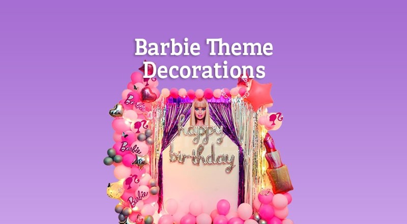 Barbie theme hot sale party supplies