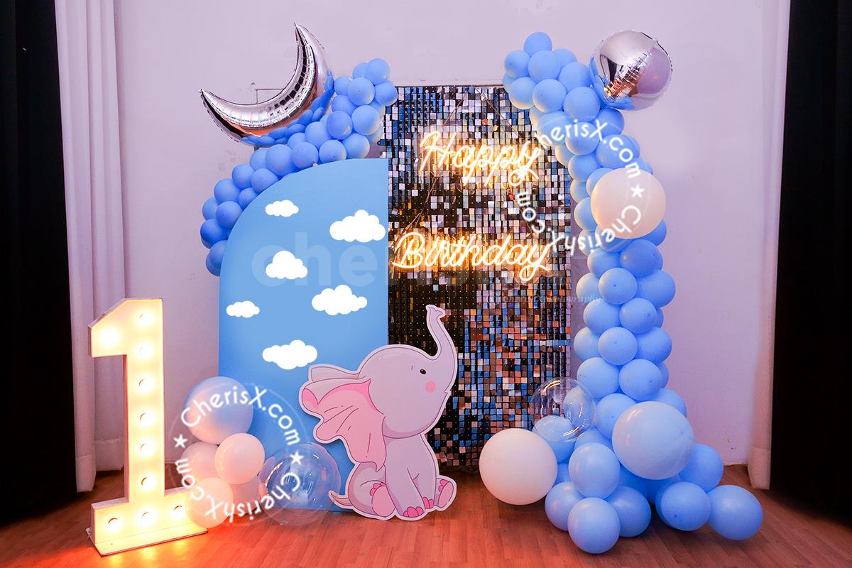 Have An Elegant And Suave First Birthday Party With These Them Balloons