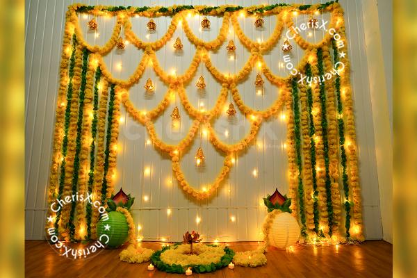 Bells, garlands, and lights are the most amazing decoration for any Diwali party host