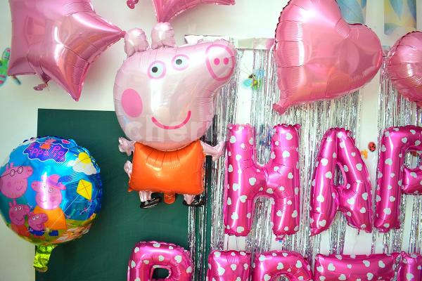 Peppa Pig Birthday Decoration Setup in Delhi, Gurgaon, NCR