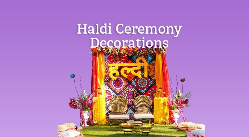 HOME BUY Haldi Decoration Items LARGE 12PCS | HALDI MEHNDI DECORATION ITEMS  :-The Haldi Mehndi wall decoration set included 2 pieces of white net  curtains,6pc multi flower with bell and 2 decorative