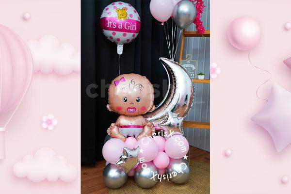 An extraordinary gift for an extraordinary event is this balloon bouquet