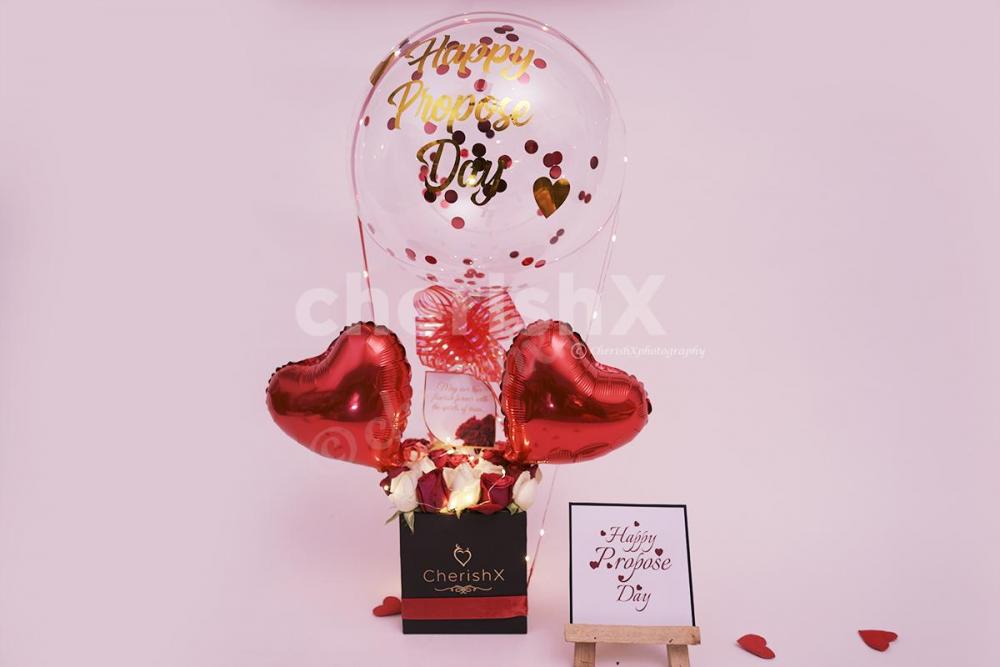Send these heart-shaped balloons to shower your love upon your partner.