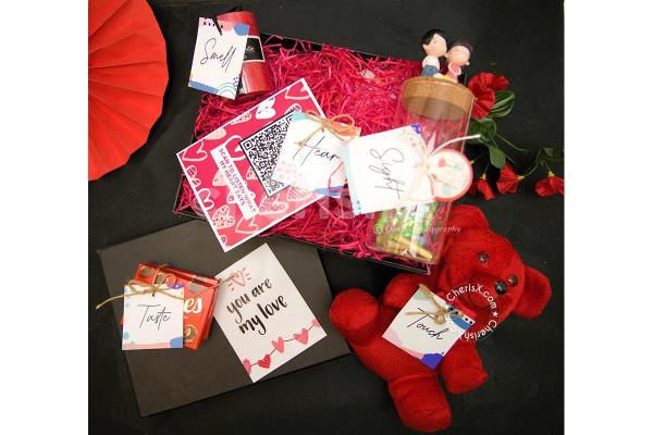The chance to win a heart this Valentine's starts by gifting them this special hamper of love