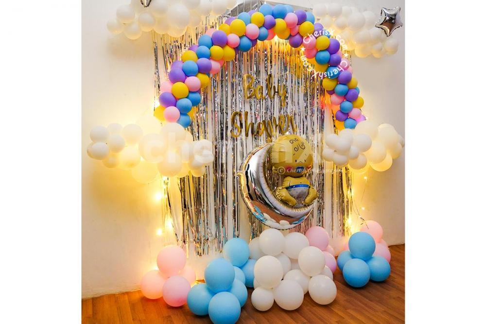 A Cloudy Theme Baby Shower Decoration by CherishX!