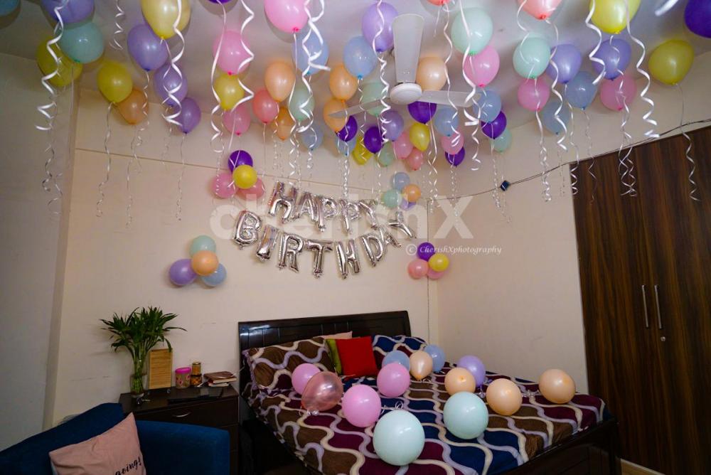 Pastel balloon decoration by CherishX