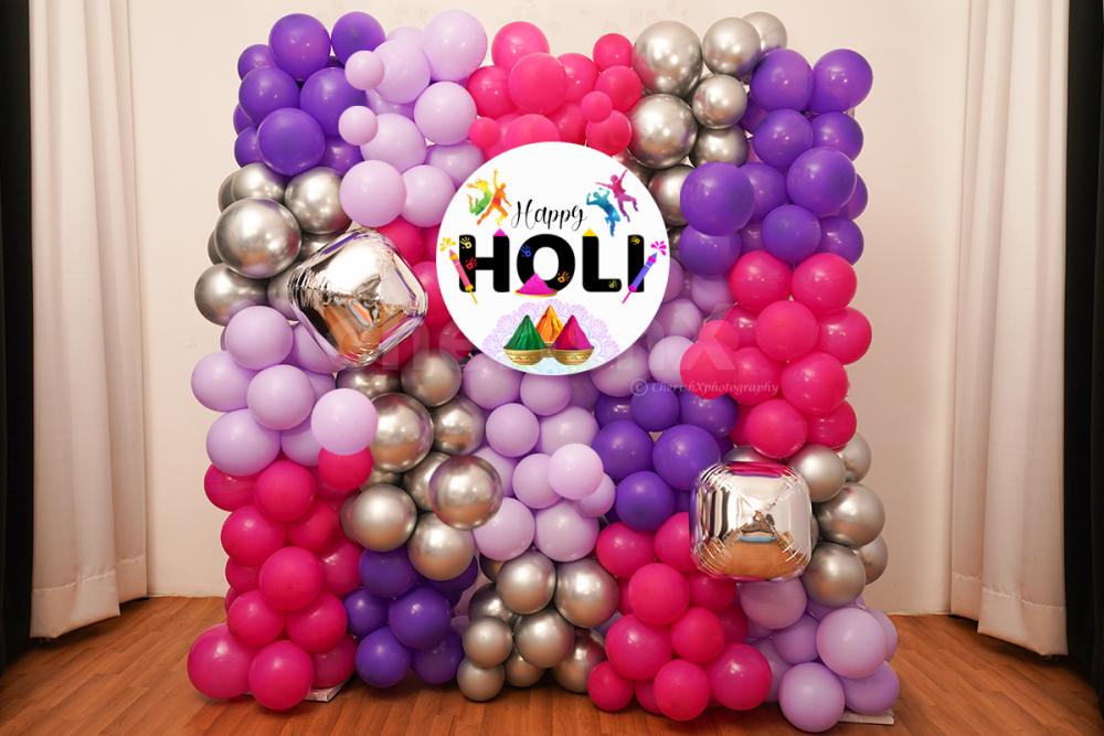 Holi Balloon Wall Decor