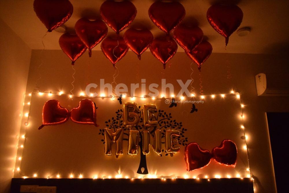 Choose this Be Mine Decor for an anniversary, wedding night or for a casual surprise.