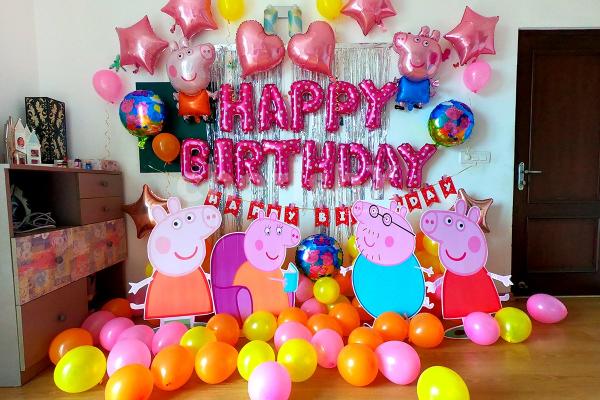 Peppa Pig Theme Decoration for Kid's Birthday Party