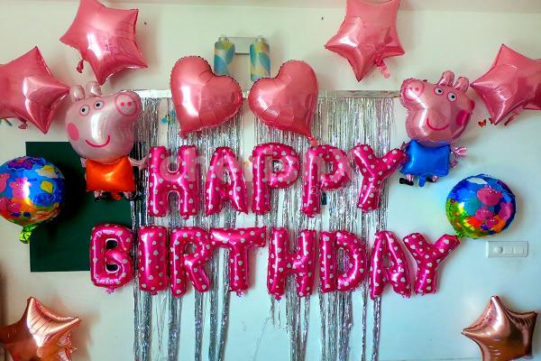 Peppa Pig Theme Party Decorations in Delhi, NCR