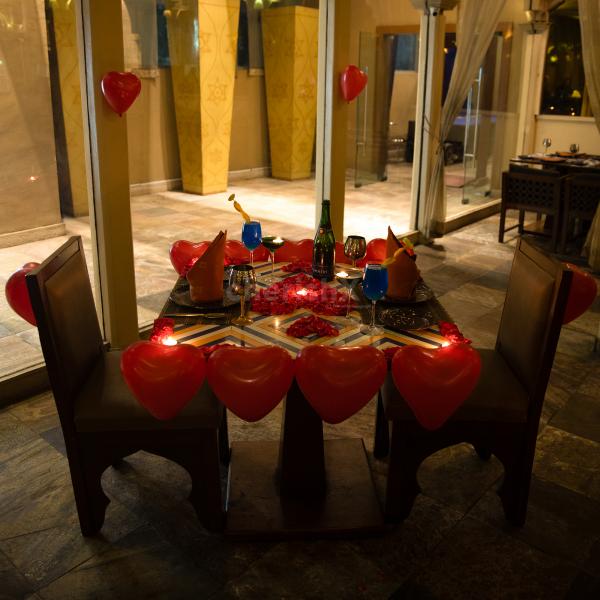 Indulge in the ultimate romantic dining experience.